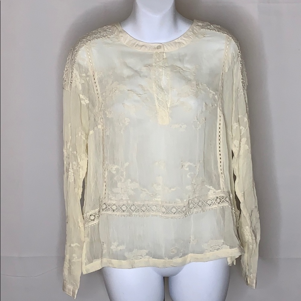 NWT Anthropologie Tiny lace blouse size - M